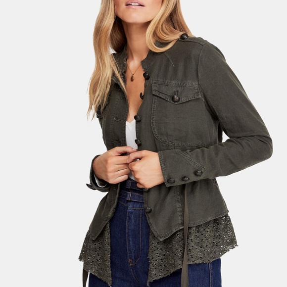 Free People Jackets & Blazers - NWT Free People Emilia Jacket in Bitter Oliver